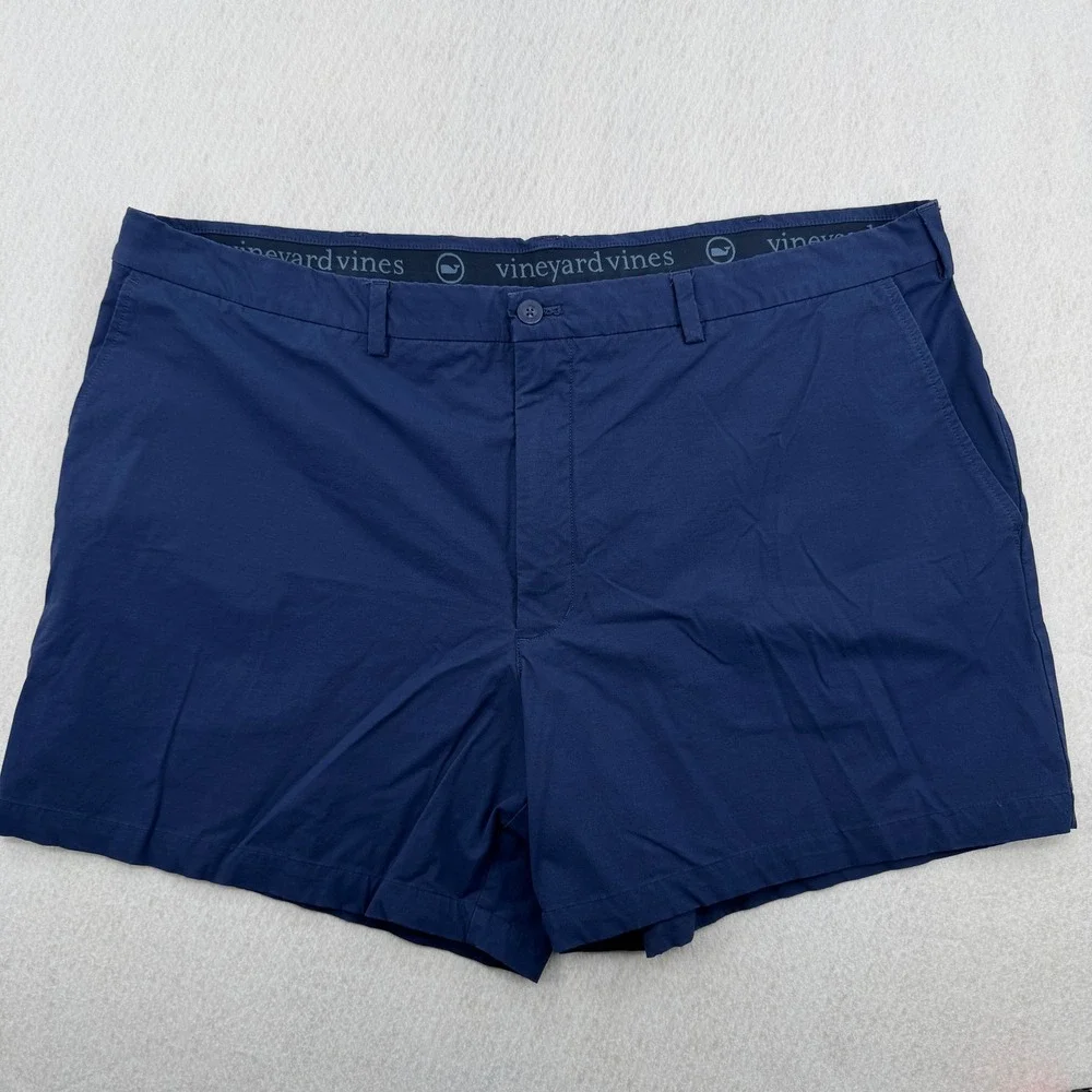 Vineyard Vines Mens 46B On The Go Performance Short Navy Blue Chino 6